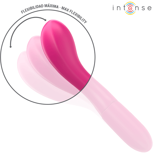 INTENSE - LISETTE VIBRATOR 19 CM FLEXIBLE 10 VIBRATIONS PINK - Kink&Play