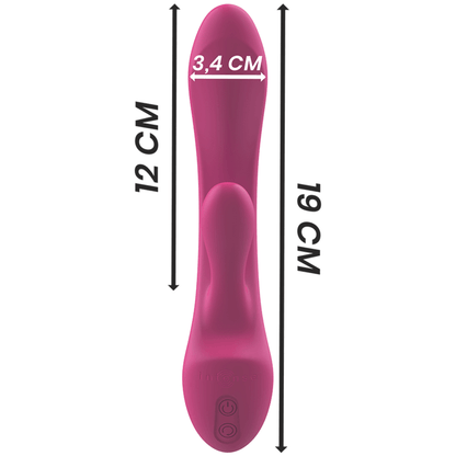 INTENSE - LUIGI RABBIT VIBRATOR PINK LIQUID SILICONE - Kink&Play