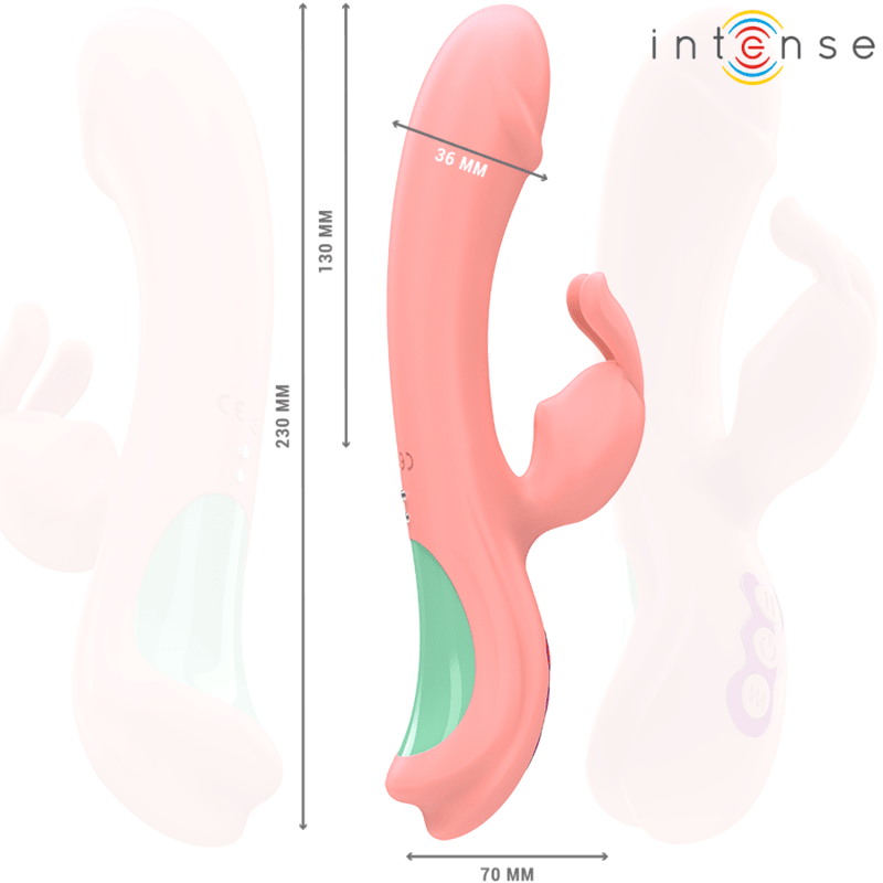 INTENSE - RACHEL RABBIT VIBRATOR 5 VIBRATIONS PINK - Kink&Play