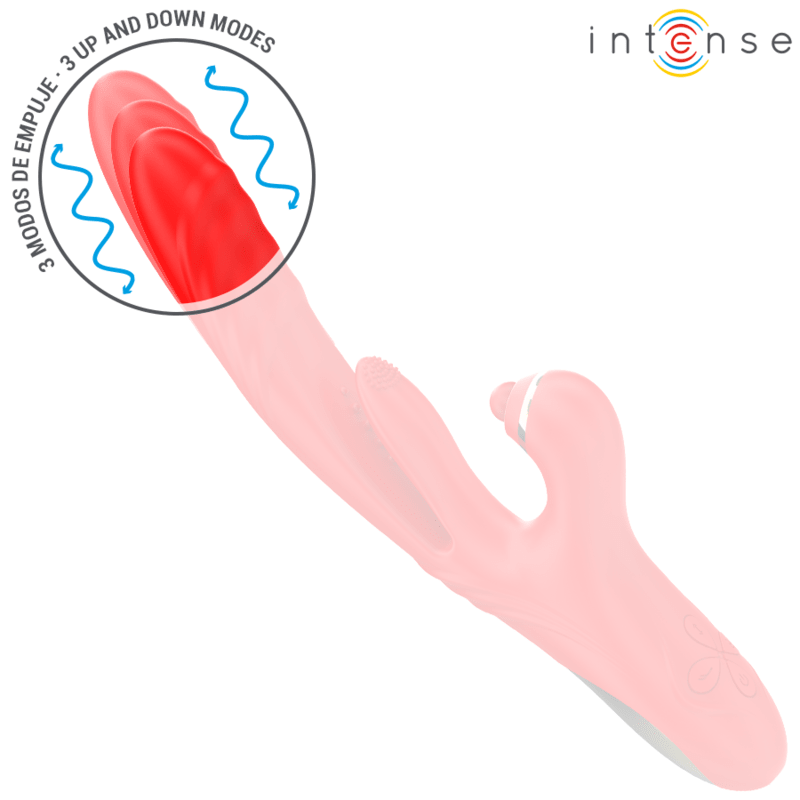 INTENSE - ROSALIA MULTIFUNCTION VIBRATOR 3 IN 1 RED - Kink&Play