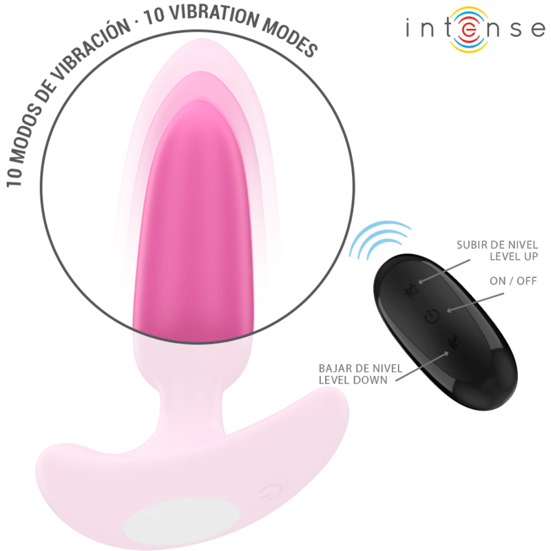 INTENSE - ROSS ANAL PLUG 10 VIBRATIONS PINK REMOTE CONTROL - Kink&Play