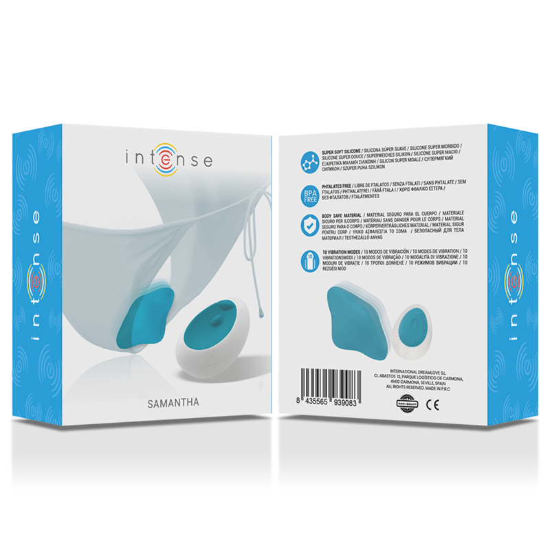 INTENSE - SAMANTHA PANTIE REMOTE CONTROL BLUE - Kink&Play