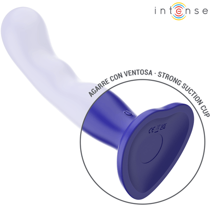 INTENSE - SHORTY VIBRATOR WITH SUCTION CUP BLUE REMOTE CONTROL - Kink&Play
