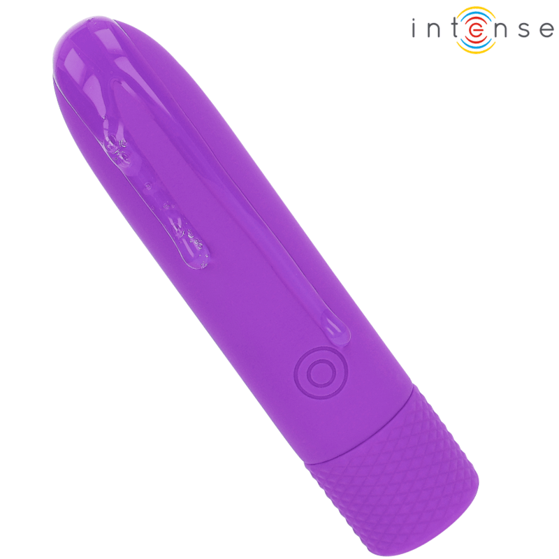 INTENSE - SYMONE USB RECHARGEABLE VIBRATING BULLET 8 VIBRATIONS PURPLE 10 X 2.2 CM - Kink&Play