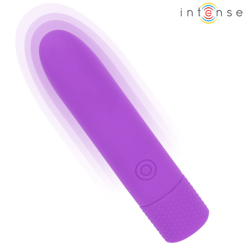 INTENSE - SYMONE USB RECHARGEABLE VIBRATING BULLET 8 VIBRATIONS PURPLE 10 X 2.2 CM - Kink&Play