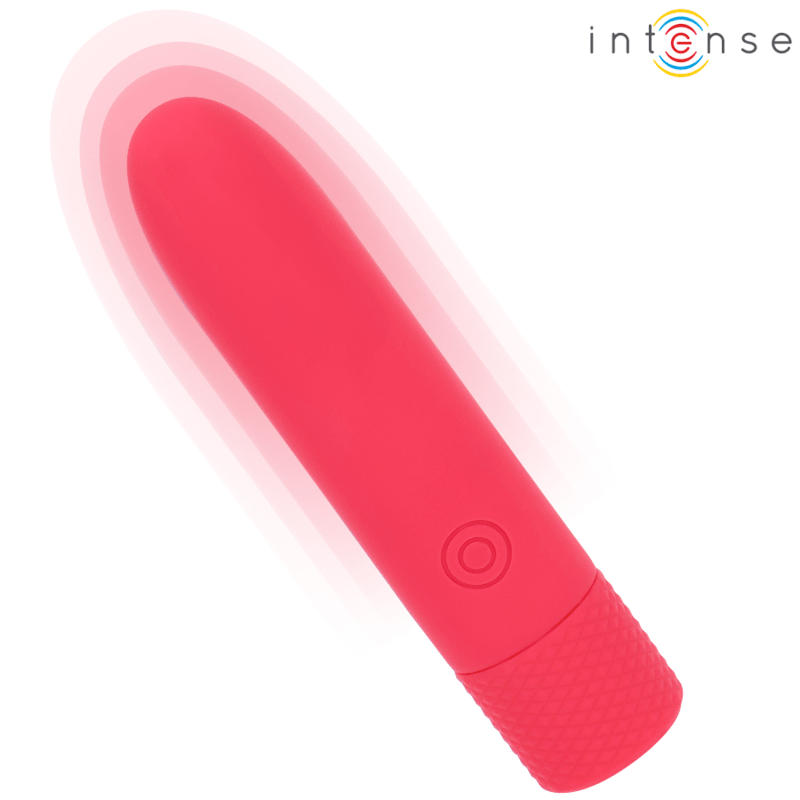 INTENSE - SYMONE USB RECHARGEABLE VIBRATING BULLET 8 VIBRATIONS RED 10 X 2.2 CM - Kink&Play