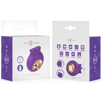 INTENSE - TULI CLITORIS STIMULATOR 9 VIBRATIONS & 9 OSCILLATIONS PURPLE - Kink&Play