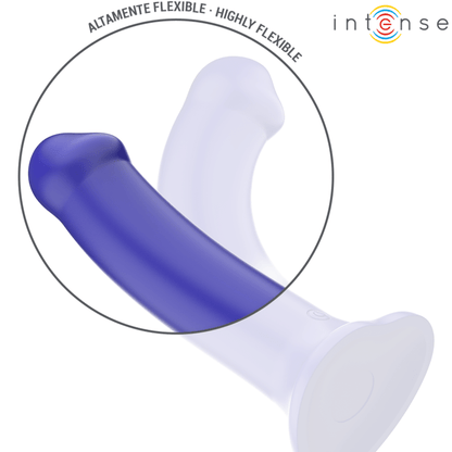 INTENSE - VICTORIA VIBRATOR WITH SUCTION CUP 10 VIBRATIONS DARK BLUE REMOTE CONTROL - Kink&Play