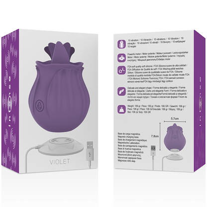 INTENSE - VIOLET CL TORIS STIMULATOR 10 VIBRATIONS LILAC - Kink&Play