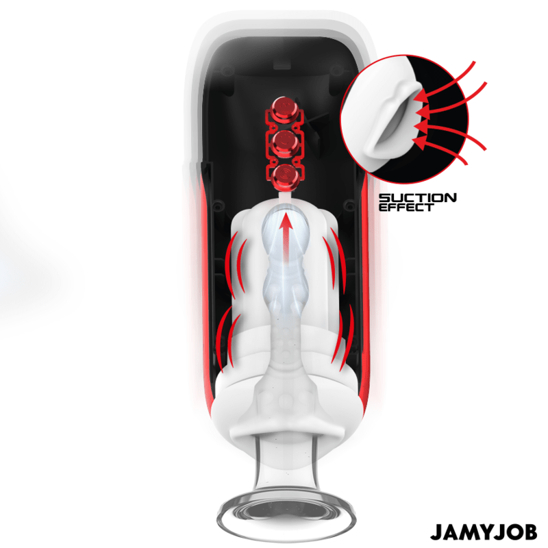 JAMYJOB - BLAZE AUTOMATIC MOUTH MASTURBATOR 5 MODES STIMULATING WAVES AND VIBRATION - Kink&Play