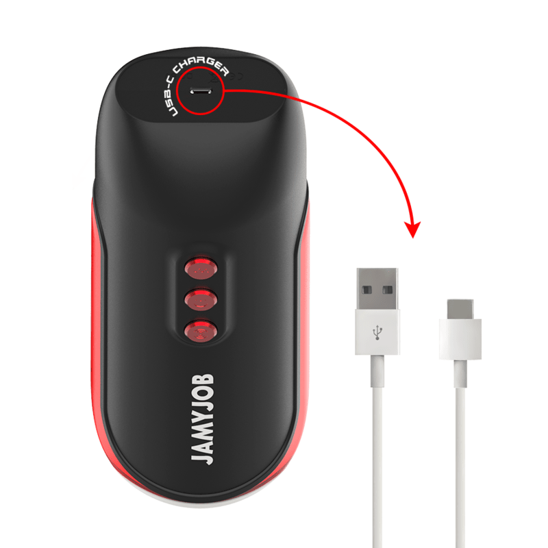 JAMYJOB - BLAZE AUTOMATIC MOUTH MASTURBATOR 5 MODES STIMULATING WAVES AND VIBRATION - Kink&Play