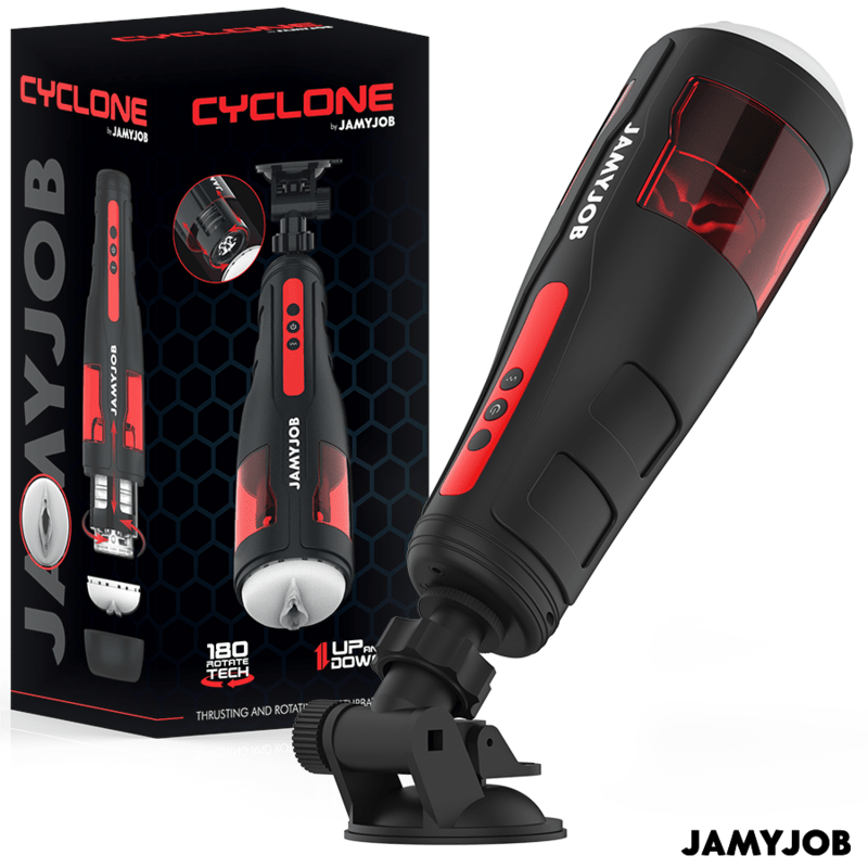 JAMYJOB - CYCLONE AUTOMATIC VAGINA MASTURBATOR 10 ROTATION AND THRUST MODES - Kink&Play