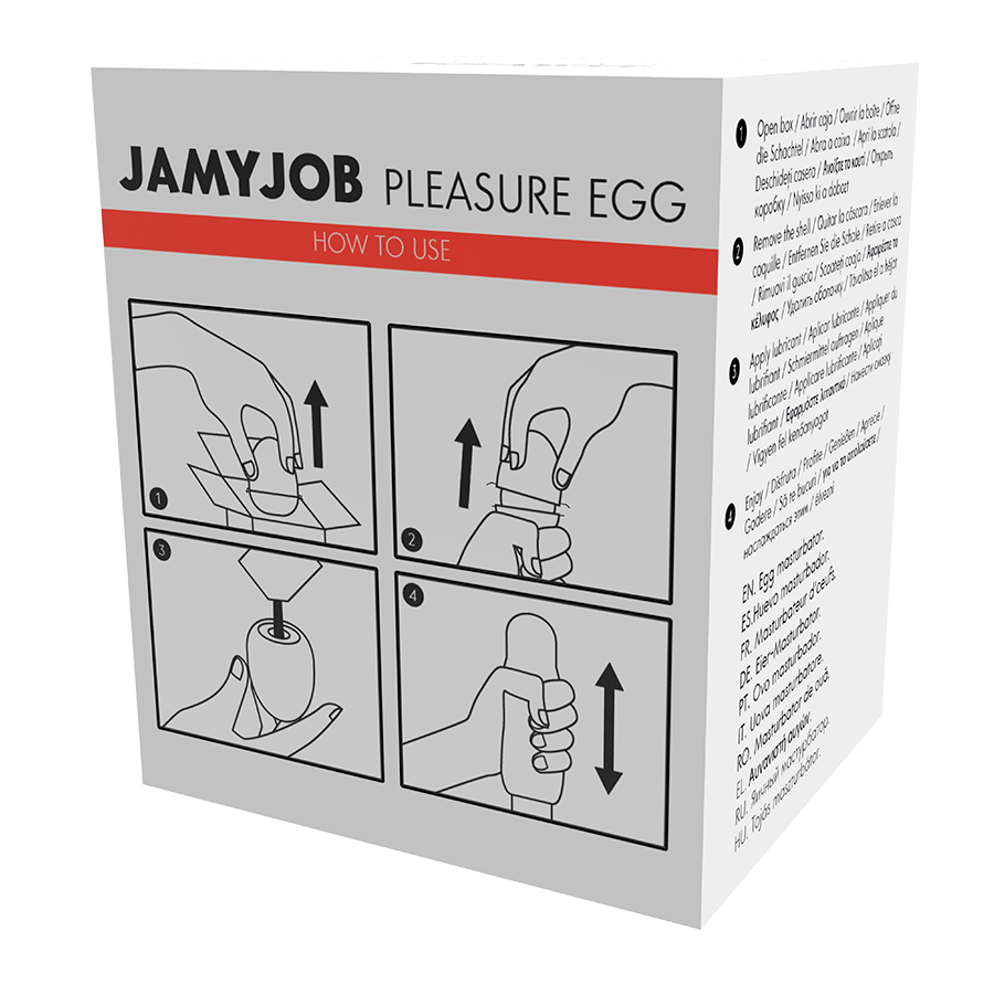 JAMYJOB - EGG MASTURBATOR RED EDITION DISCRETT - Kink&Play
