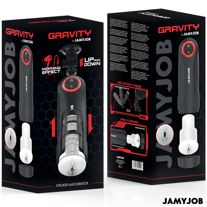JAMYJOB - GRAVITY AUTOMATIC VAGINA MASTURBATOR 5 THRUSTING MODES AND SOUND EFFECT - Kink&Play