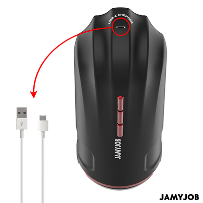 JAMYJOB - MEGABITE AUTOMATIC MOUTH MASTURBATOR 5 MODES STIMULATING WAVES AND VIBRATION - Kink&Play