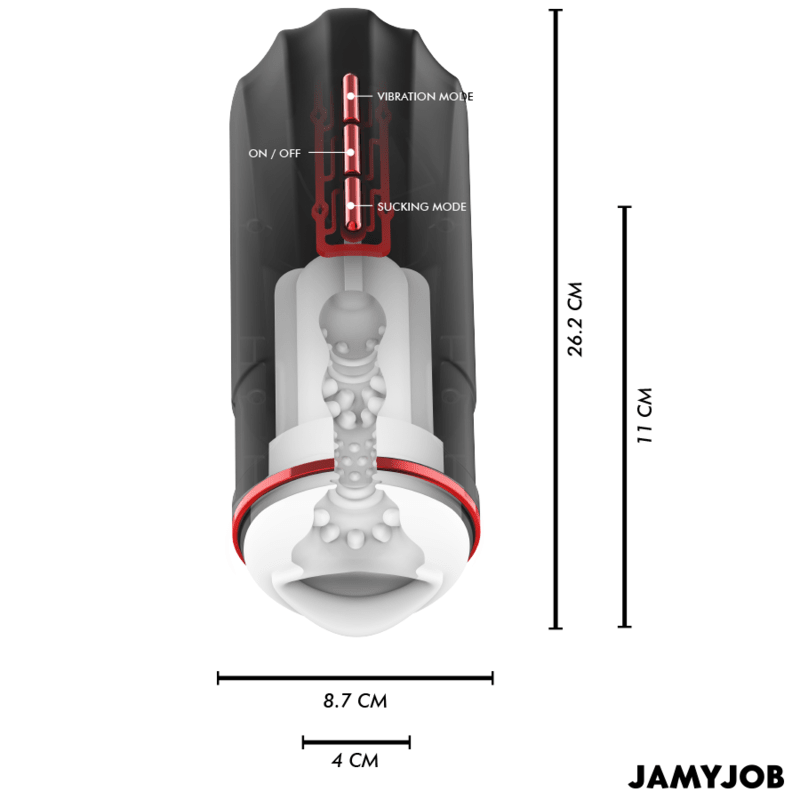 JAMYJOB - MEGABITE AUTOMATIC MOUTH MASTURBATOR 5 MODES STIMULATING WAVES AND VIBRATION - Kink&Play