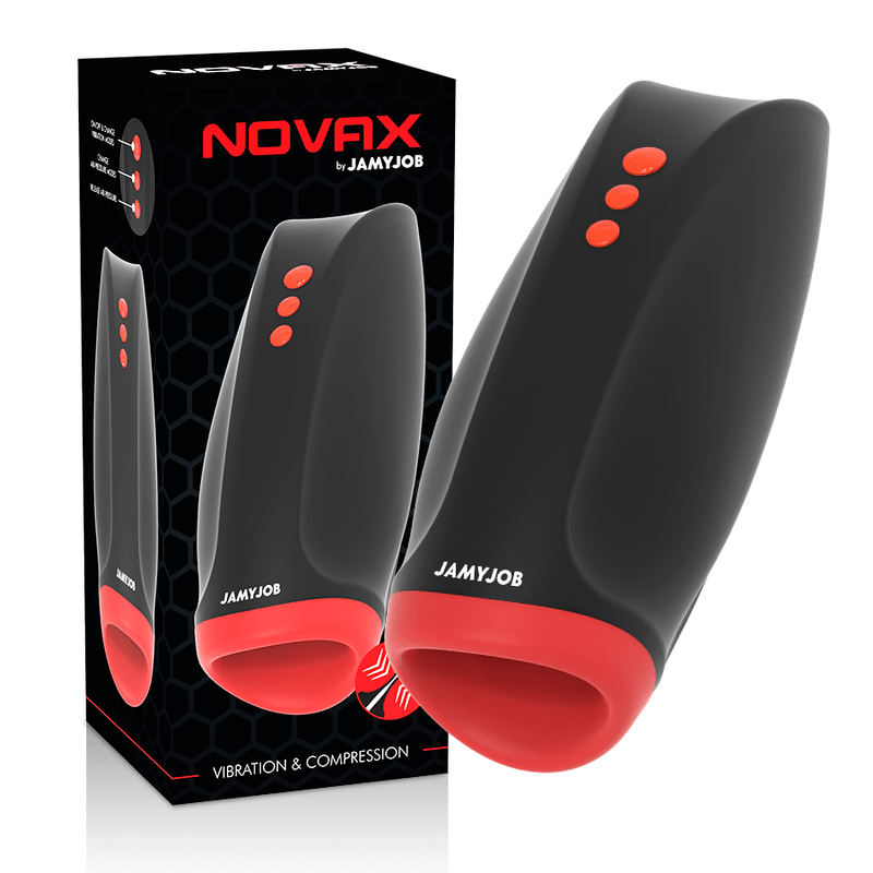 JAMYJOB - NOVAX MASTURBATOR WITH VIBRATION AND COMPRESSION - Kink&Play