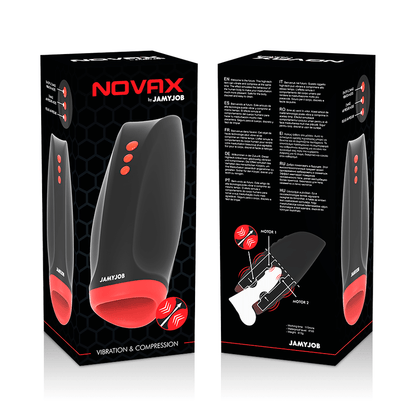 JAMYJOB - NOVAX MASTURBATOR WITH VIBRATION AND COMPRESSION - Kink&Play