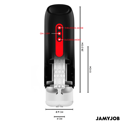 JAMYJOB - PHANTOM AUTOMATIC VAGINA MASTURBATOR 5 MODES STIMULATING WAVES AND THRUST - Kink&Play