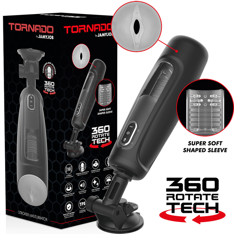 JAMYJOB - TORNADO 360 ROTATE TECH STROKER - Kink&Play