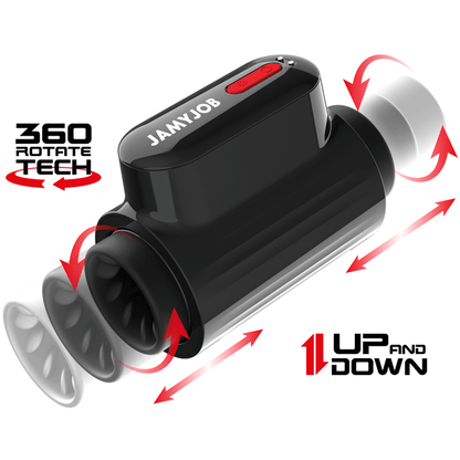JAMYJOB - VORTEX THRUSTING AND 360 ROTATE TECH TURBO MODE MASTURBATOR - Kink&Play