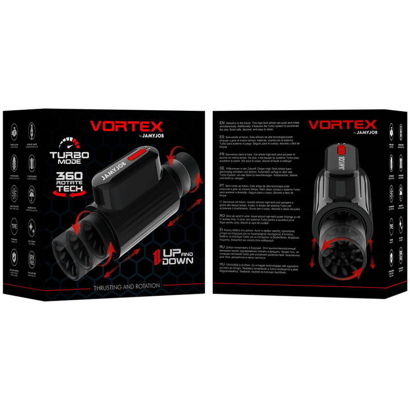 JAMYJOB - VORTEX THRUSTING AND 360 ROTATE TECH TURBO MODE MASTURBATOR - Kink&Play