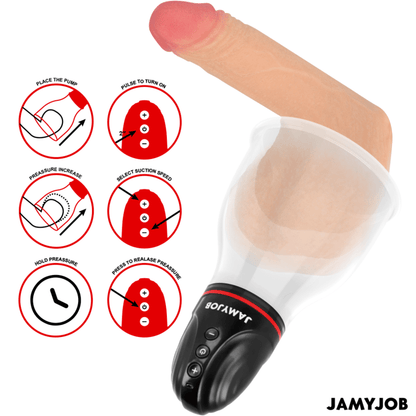 JAMYJOB - XPAND LITE AUTOMATIC TESTICLE PUMP 3 LEVELS OF STIMULATING WAVES GREY - Kink&Play