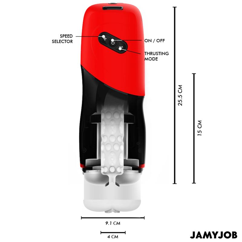 JAMYJOB - XPEED AUTOMATIC VAGINA MASTURBATOR 5 THRUSTING MODES AND SOUND EFFECT - Kink&Play