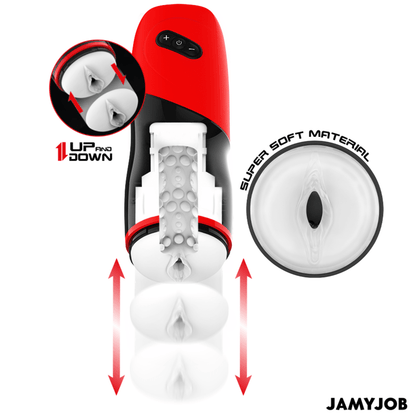 JAMYJOB - XPEED AUTOMATIC VAGINA MASTURBATOR 5 THRUSTING MODES AND SOUND EFFECT - Kink&Play