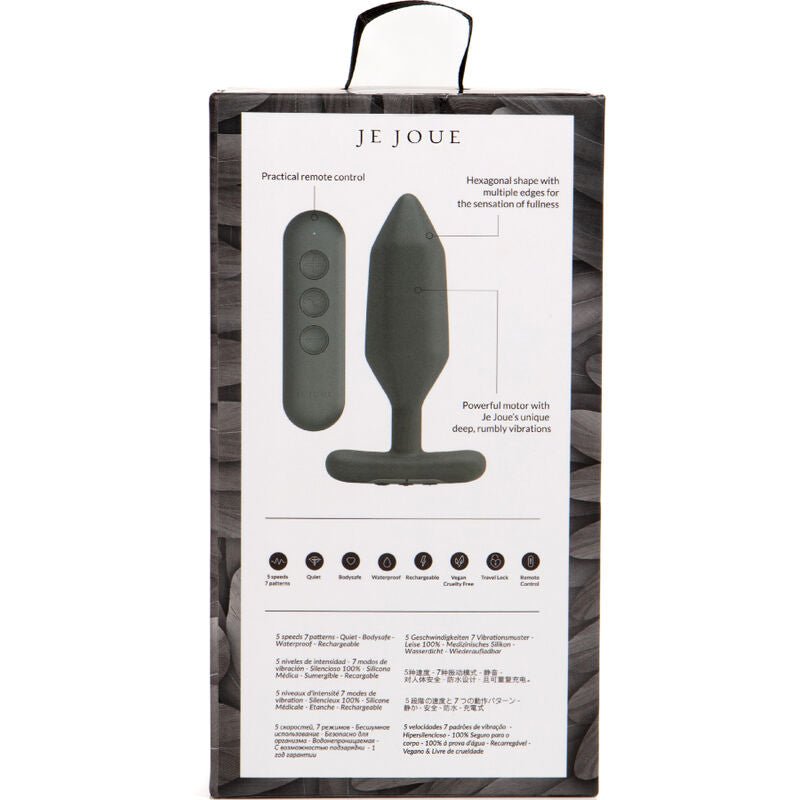 JE JOUE - ONYX ANAL PLUG VIBRATOR BLACK - Kink&Play