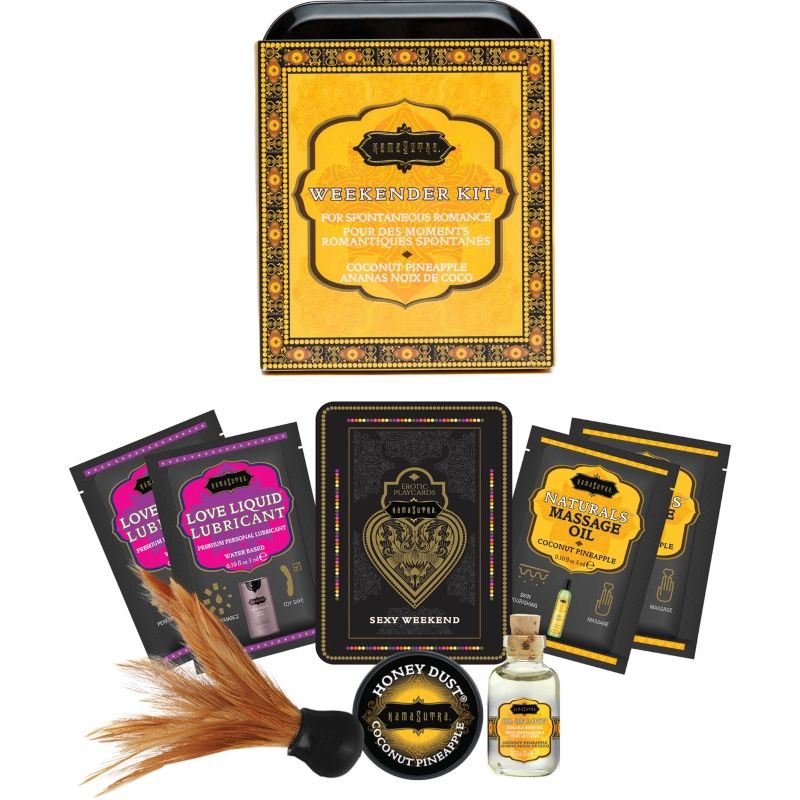KAMASUTRA - WEEKENDER TIN KIT COCONUT AND PINEAPPLE - Kink&Play