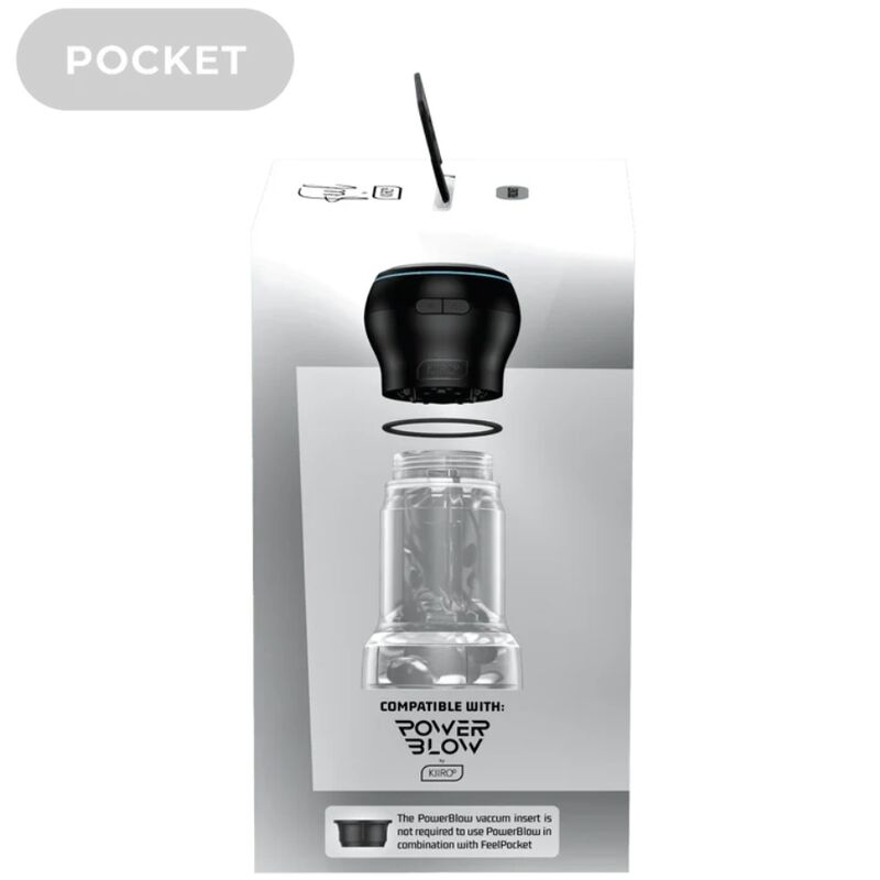 KIIROO - FEEL POCKET STROKER CRYSTAL BY KIIROO TRANSPARENT - Kink&Play