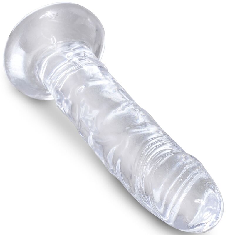 KING COCK - CLEAR REALISTIC PENIS 15.5 CM TRANSPARENT - Kink&Play