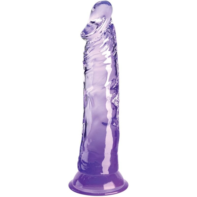 KING COCK - CLEAR REALISTIC PENIS 19.7 CM PURPLE - Kink&Play