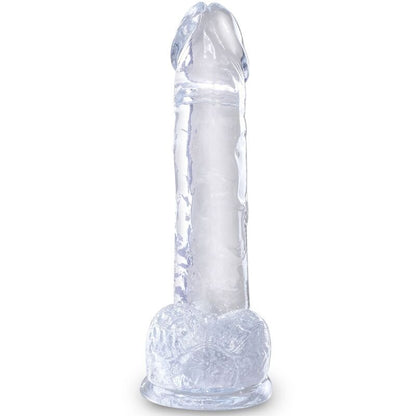 KING COCK - CLEAR REALISTIC PENIS WITH BALLS 15.2 CM TRANSPARENT - Kink&Play