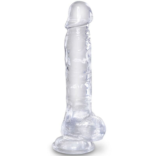 KING COCK - CLEAR REALISTIC PENIS WITH BALLS 16.5 CM TRANSPARENT - Kink&Play