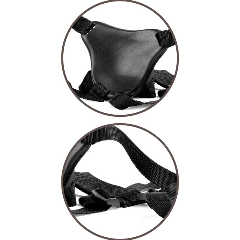 KING COCK - ELITE COMFY ADJUSTABLE HARNESS WITH DILDO 17.8 CM - Kink&Play