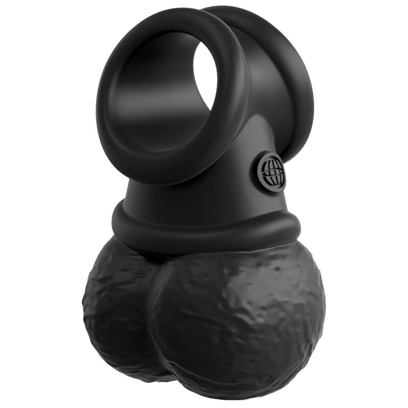 KING COCK - ELITE DELUXE ADJUSTABLE HARNESS KIT RING WITH TESTICLES & DILDO 20.3 CM - Kink&Play