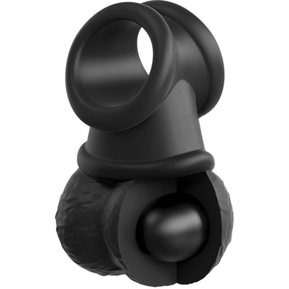KING COCK - ELITE DELUXE ADJUSTABLE HARNESS KIT RING WITH TESTICLES & DILDO 20.3 CM - Kink&Play