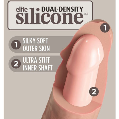KING COCK - ELITE DELUXE ADJUSTABLE HARNESS KIT RING WITH TESTICLES & DILDO 20.3 CM - Kink&Play