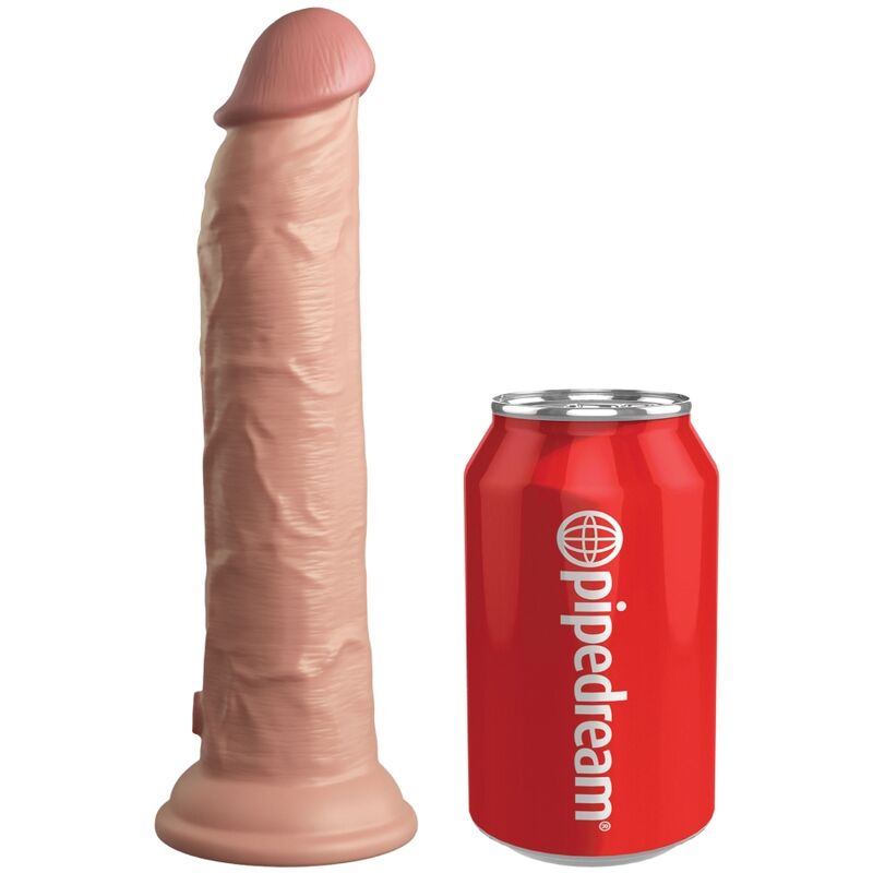 KING COCK - ELITE REALISTIC DILDO VIBRATOR & SILICONE REMOTE CONTROL 23 CM - Kink&Play