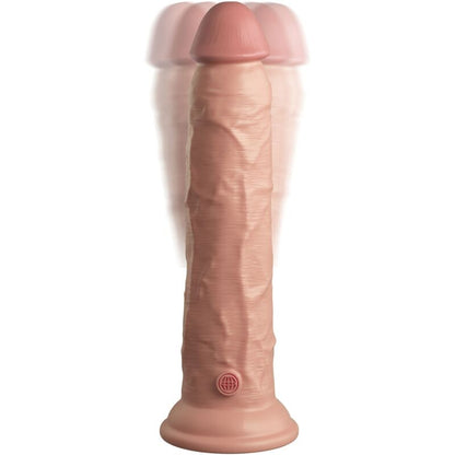 KING COCK - ELITE REALISTIC DILDO VIBRATOR & SILICONE REMOTE CONTROL 23 CM - Kink&Play