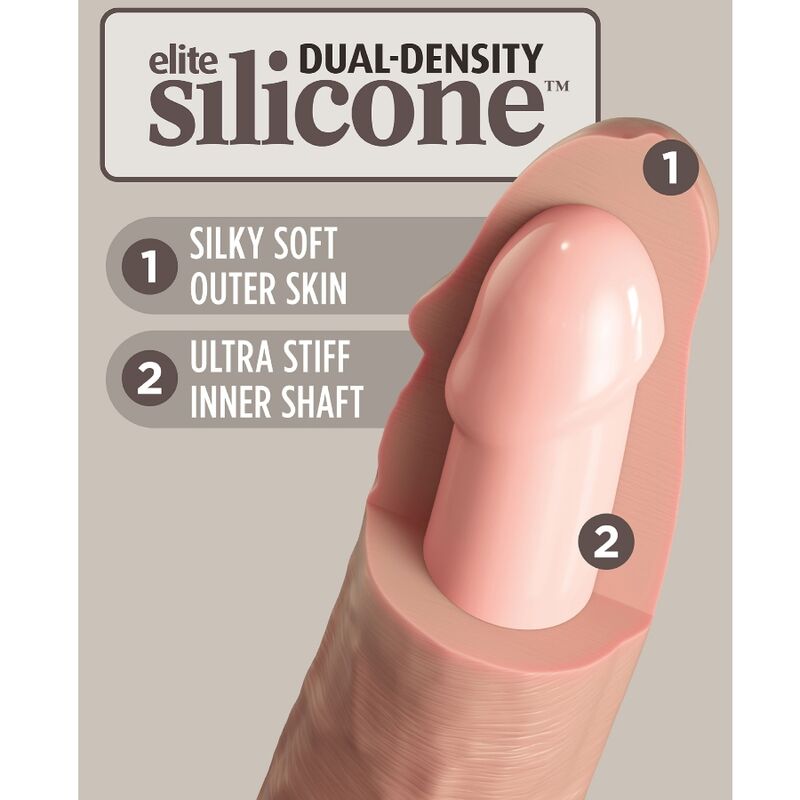 KING COCK - ELITE REALISTIC SILICONE DILDO 20.3 CM - Kink&Play
