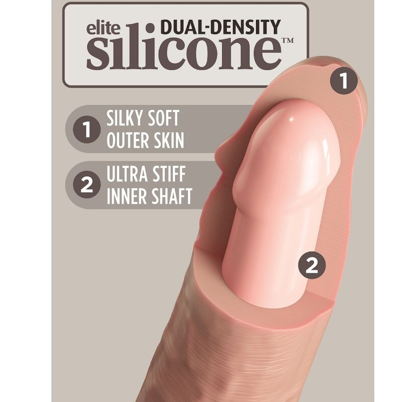 KING COCK - ELITE REALISTIC SILICONE DILDO 23 CM - Kink&Play