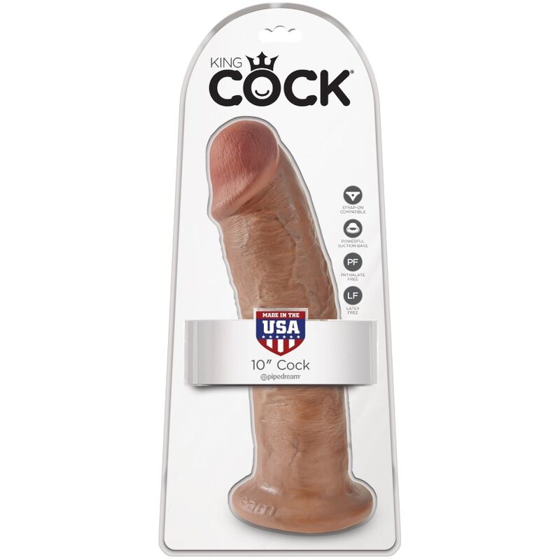 KING COCK - REALISTIC PENIS 24 CM CARAMEL - Kink&Play