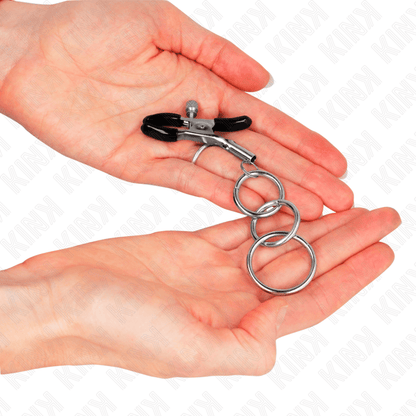 KINK - 3 O - RING NIPPLE CLAMP 6 CM - Kink&Play