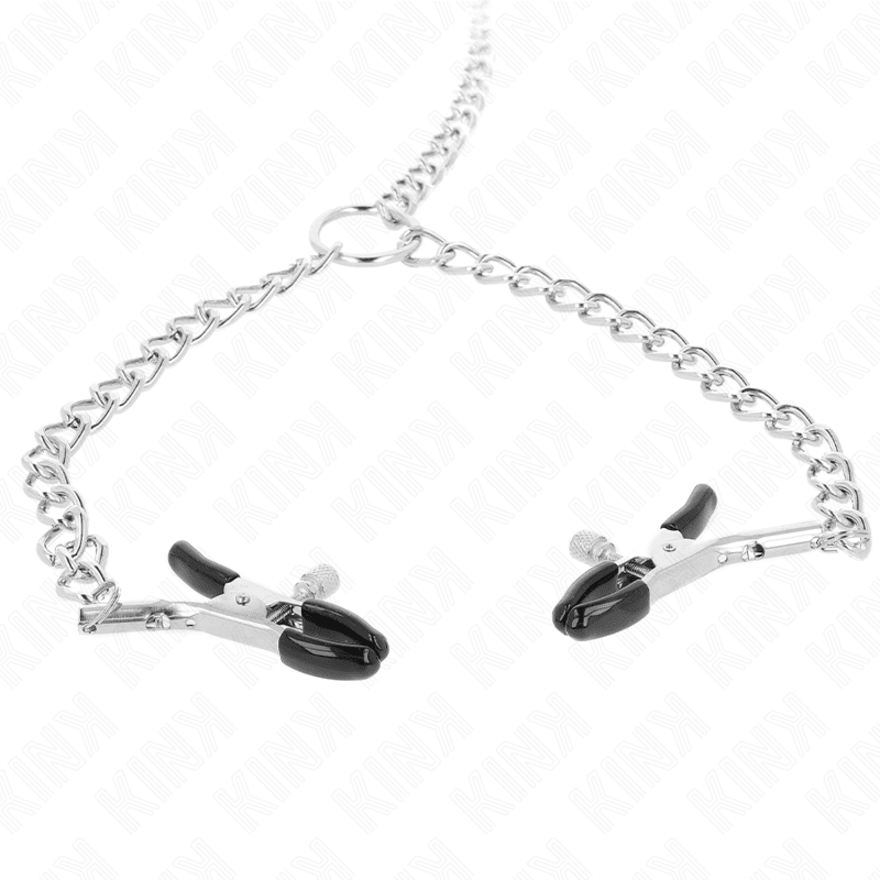 KINK - 4 CHAIN NIPPLE CLAMPS 32 CM WITH LITTLE CHAINS 14 CM - Kink&Play
