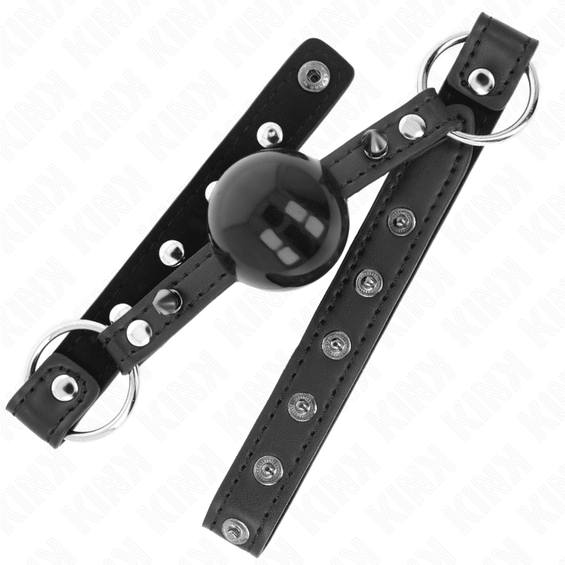 KINK - BALL 4 CM GAG WITH TIP RIVET AND SNAP LOCK 65 x 2 CM - Kink&Play