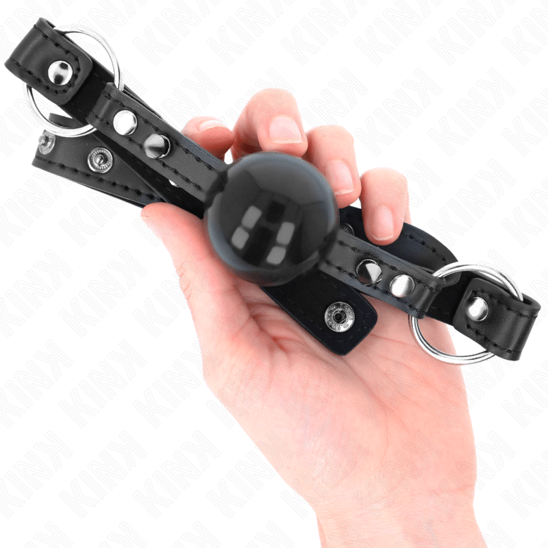 KINK - BALL 4 CM GAG WITH TIP RIVET AND SNAP LOCK 65 x 2 CM - Kink&Play
