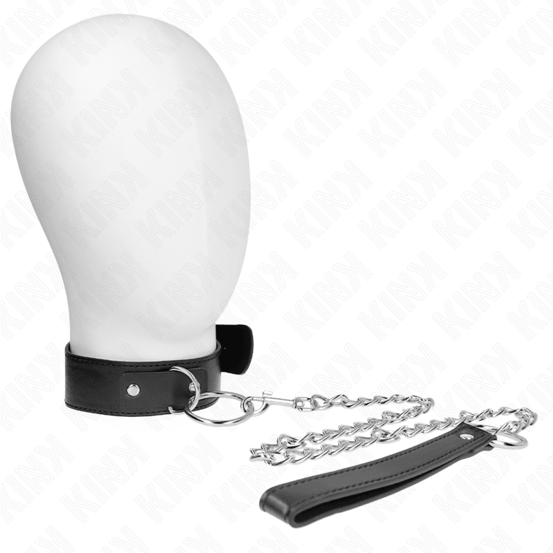 KINK - BASIC MODEL COLLAR WITH LEASH MODEL 4 ADJUSTABLE 36 - 43 CM - Kink&Play